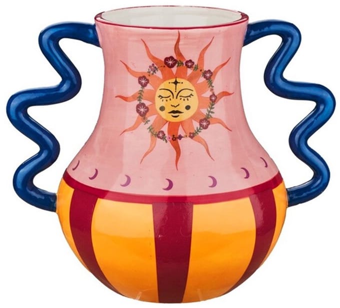 Aardewerk vaas solar
