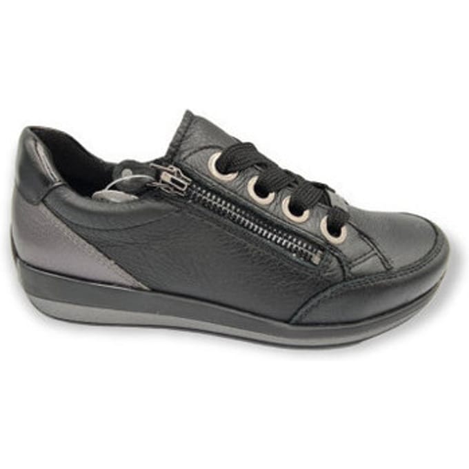 Ara Osaka dames sneaker - Zwart zwart - Maat 36