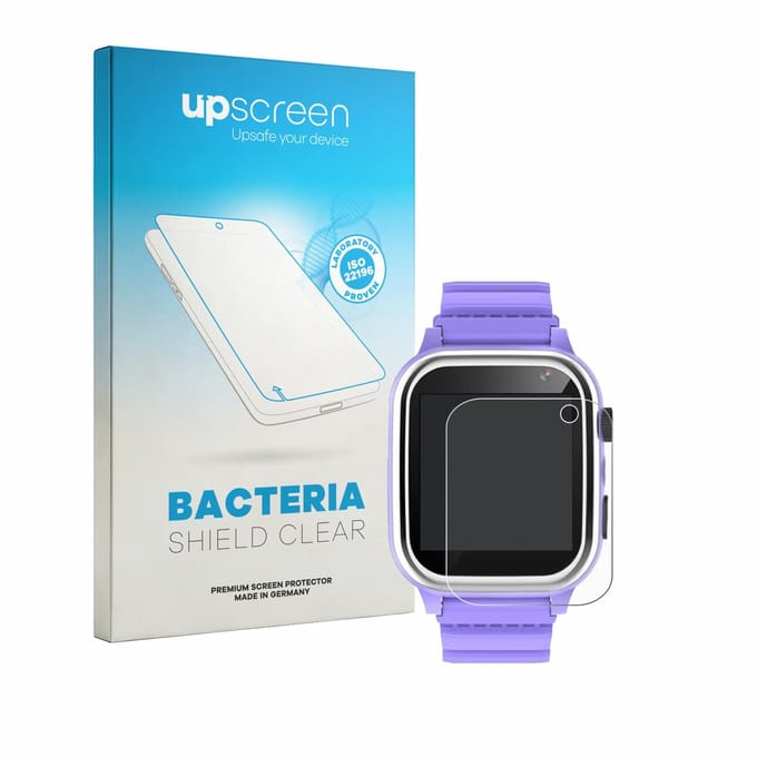 upscreen - Screenprotector voor kaacly Kids Smartwatch 1.44" - Folie Beschermfolie transparant antibacterieel