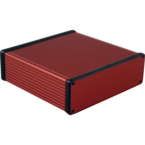 Hammond Electronics 1455T1601RD Profielbehuizing 160 x 165 x 51.5 Aluminium Rood 1 stuk(s)