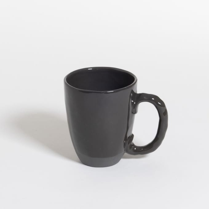 The Table Amsterdam Atelier Mok met Oor - Black Olive - 290 ml - Zwart