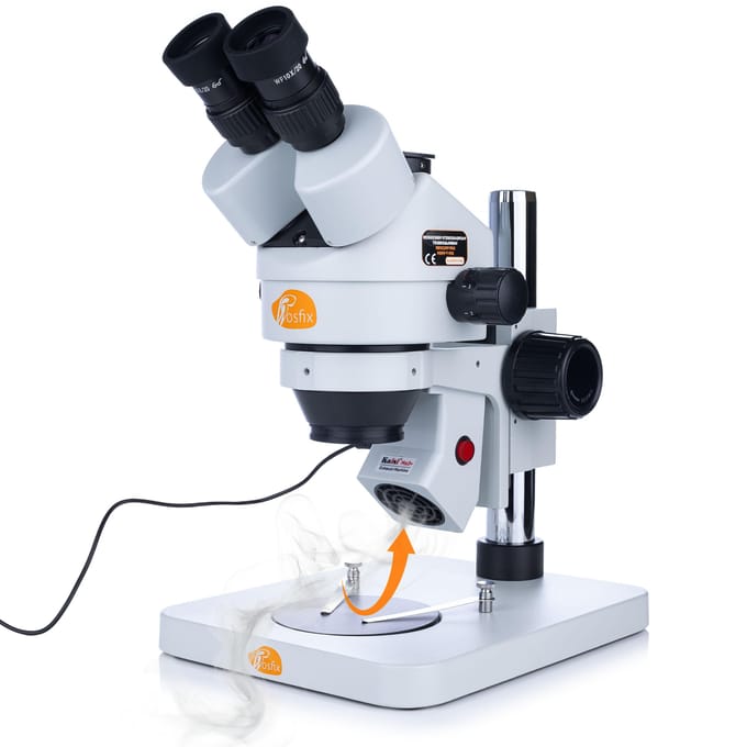 Rosfix Rookafzuiger Ma3+ Mini Stereomicroscoop - USB 12V, 3500 rpm - Compact, Kogellager