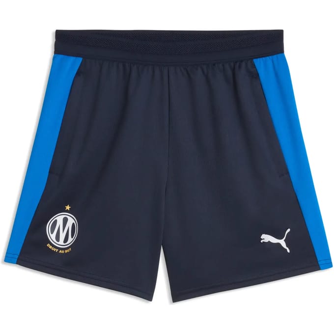 PUMA Olympique Marseille Training Shorts Junior - Blauw - Kind, Blauw 7-8Y