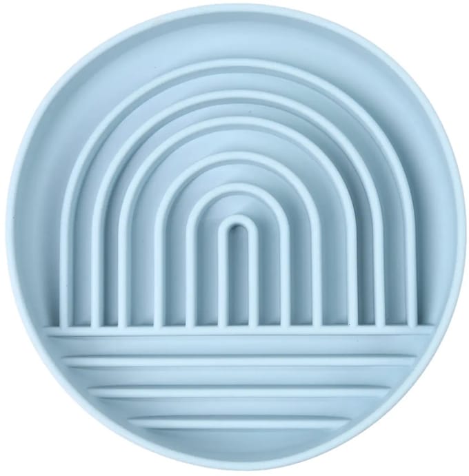 Slowfeeder hond - Bloom Curv - Anti-schrokbak - Lichtblauw