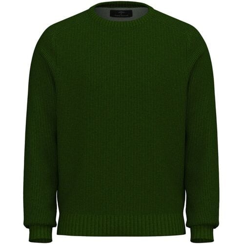 Fynch-Hatton Trui O-Neck Structure Supersoft Cotton Dark Leaf / male