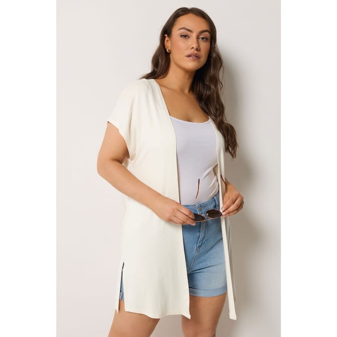 Yours Ivoorwitte Kimono Met Aangegroeide Mouwen Size 62-64