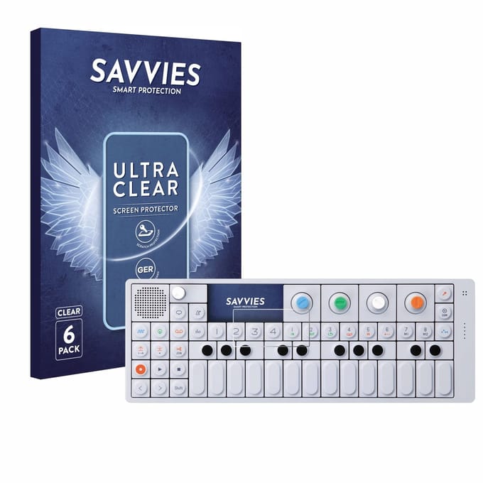 Savvies - Screenprotector voor Teenage Engineering OP-1 Sampler & Controller - Folie Beschermfolie transparant 6 Stuks