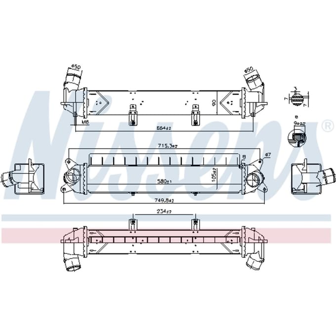 Intercooler NISSENS 961241