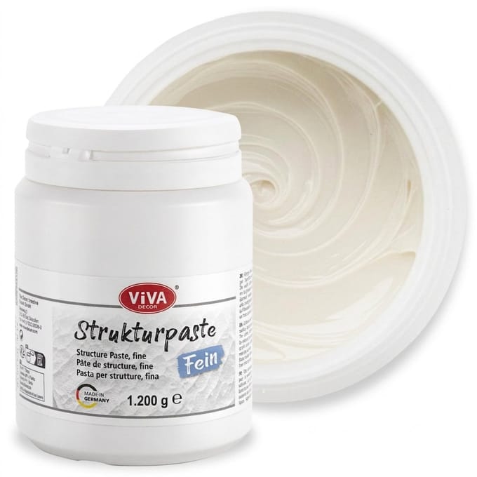 Strukturpaste Fein 1.200 g, White (750 ml)