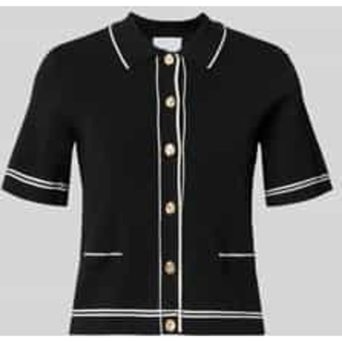Cardigan van viscosemix met 1/2-mouwen