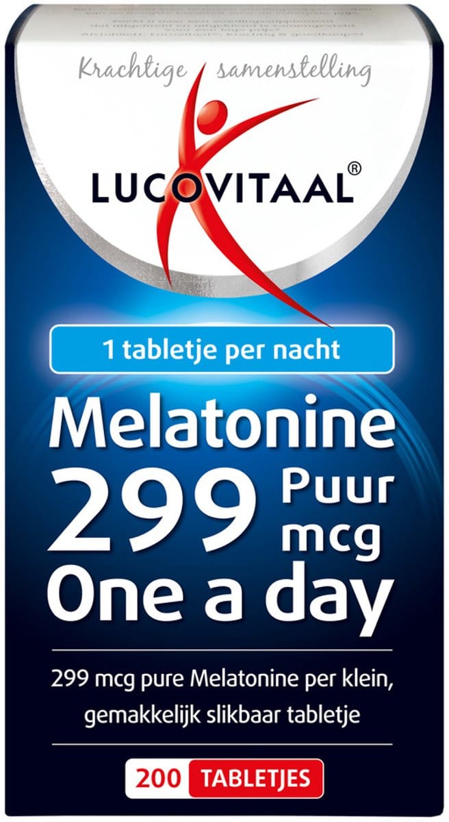 Lucovitaal Melatonine tabletjes 299 mcg 200 tabletten