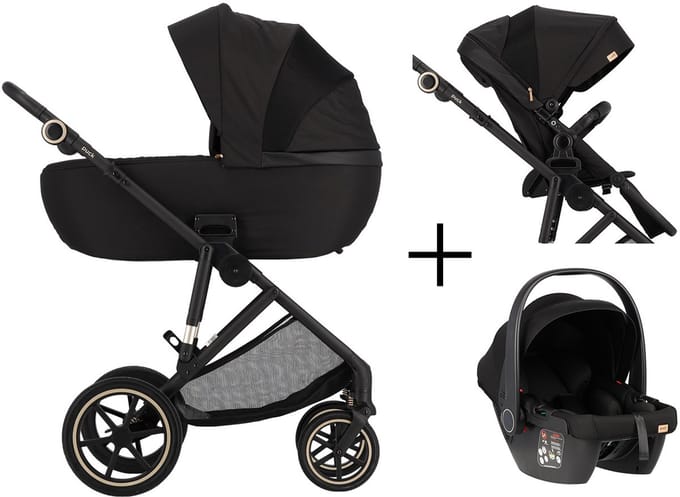 Puck Carl 3-in-1 Kinderwagen - Ebony