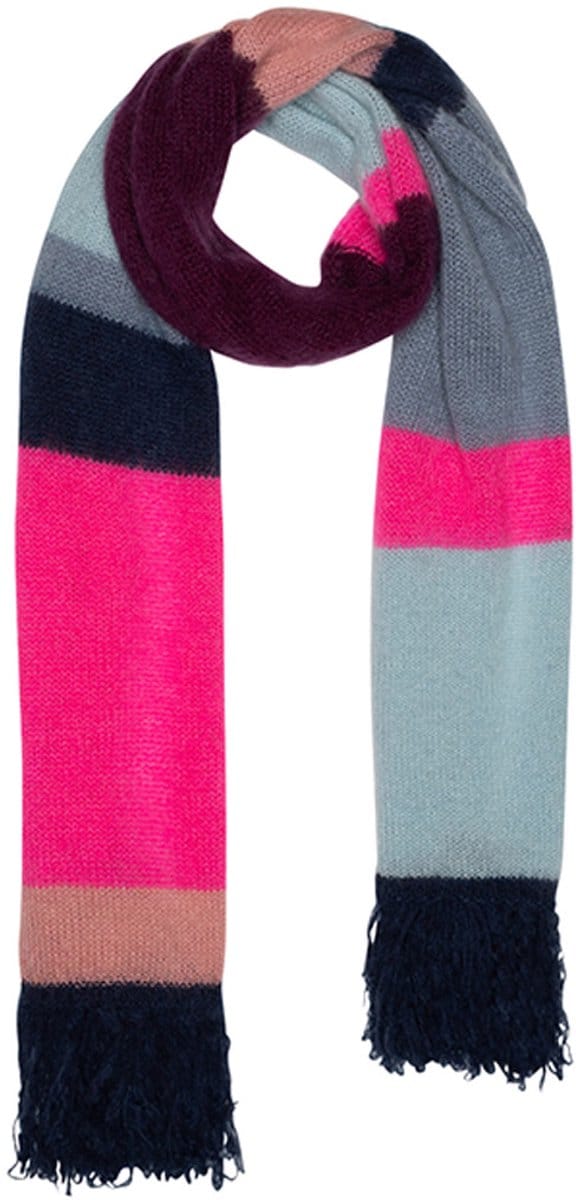 POM Amsterdam Shawl - Brushed Stripes Blue Größe: OS | Schals Outlet | Damen | Blau