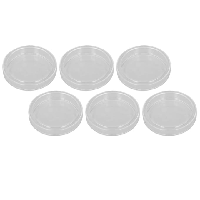 10 pièces Boîtes de Pétri de laboratoire en verre Boîtes de culture avec couvercles pour expérience de biorecherche white