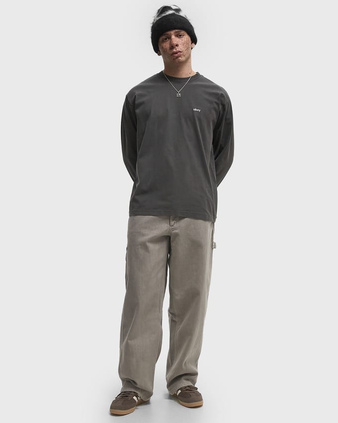 LOWERCASE PIGMENT TEE LS