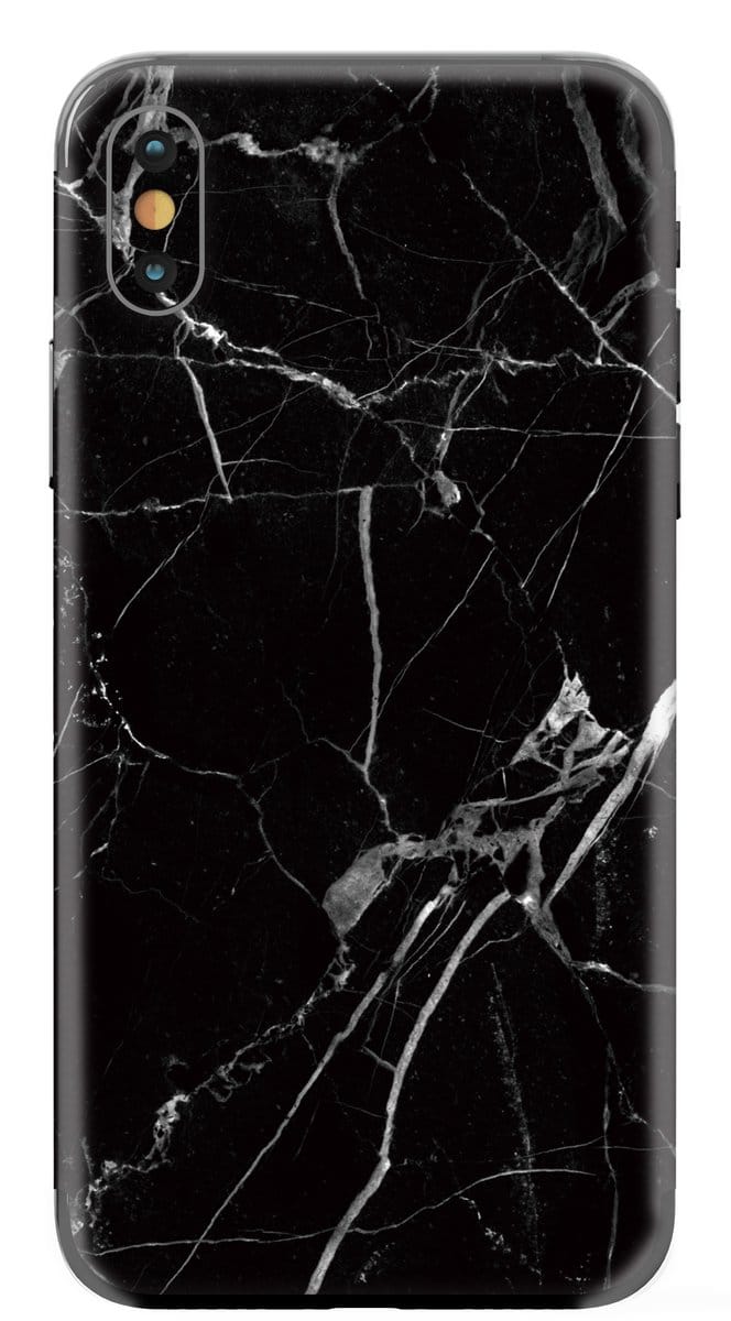 My Style Telefoonsticker PhoneSkin For Apple iPhone X Black Marble