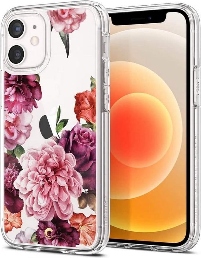 Spigen Cyrill Cecile Apple iPhone 12 Mini Hoesje Rose Floral