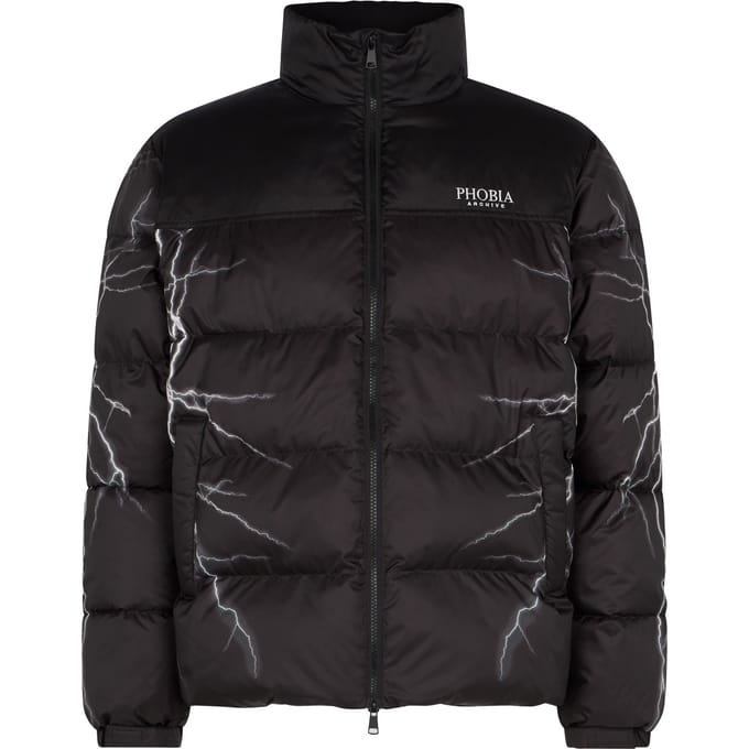 Puffy Jacket Heren donsjack Zwart/grijs