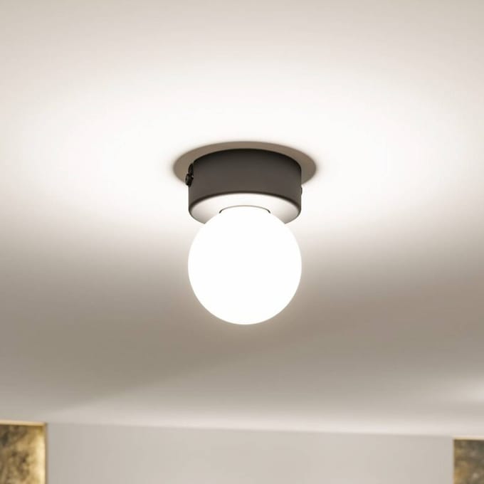 Selection Bathroom Plafondlampen Gove IP44 G9 230V max. 20W dimbaar Zwart mat, Satijn