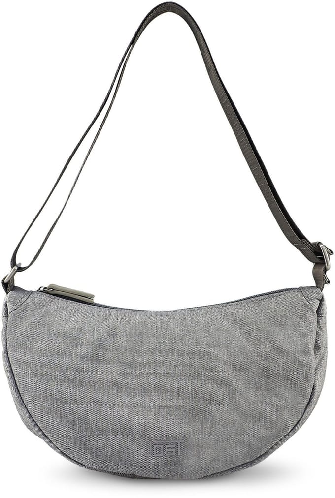JOST schoudertas Bergen Crossbody Bag Light Grey Lichtgrijs