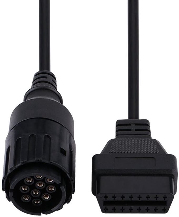 Dailygoods - Obd2 Motorfiets Adapter Kabel - 10 Pin Naar 16 Pin