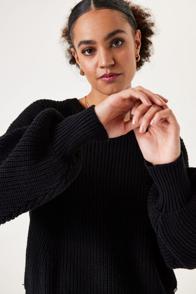 Pull en côtes met ajour dames Garcia