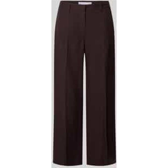 Stoffen broek met persplooien model 'OLESSA'