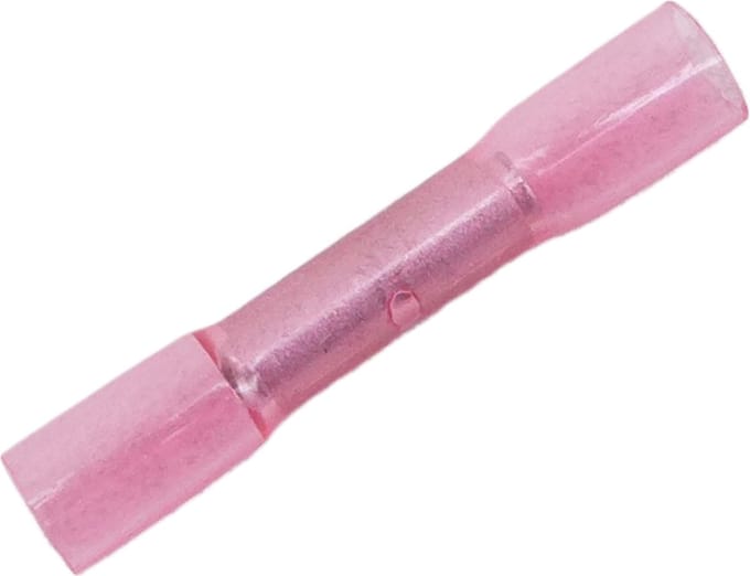 Stootverbinder 1.25 Rood + Krimpkous - 100 stuks!
