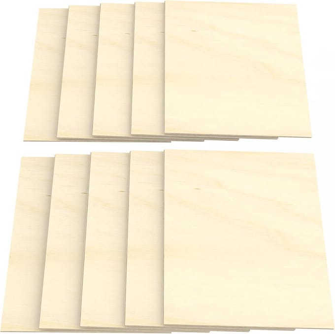 Multiplex Platen Multiplexhout Berk A5 10 Stuks 10 mm Dikte Knutselen Zagen