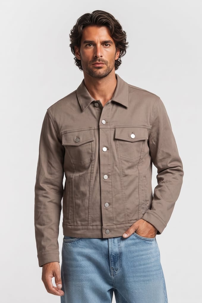 IRO Paris Tim Outerwear Taupe Größe: S | Jeansjacken Outlet | Herren | Schwarz
