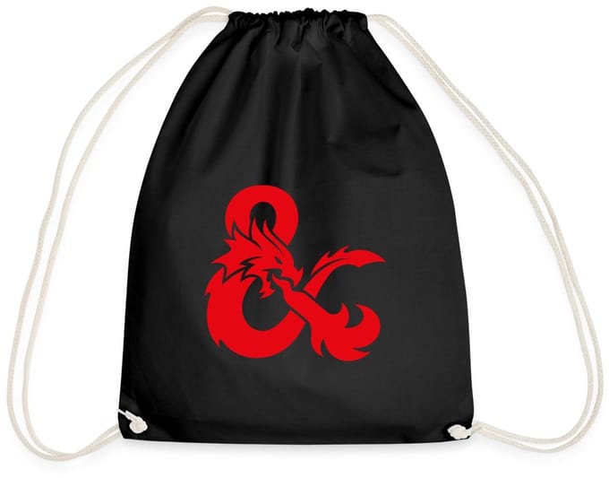 Dungeons And Dragons Logo In Rood Gymtas
