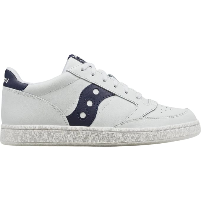 Saucony Dames/Dames Jazz Leren Cupsole Trainers (Wit, Marine)
