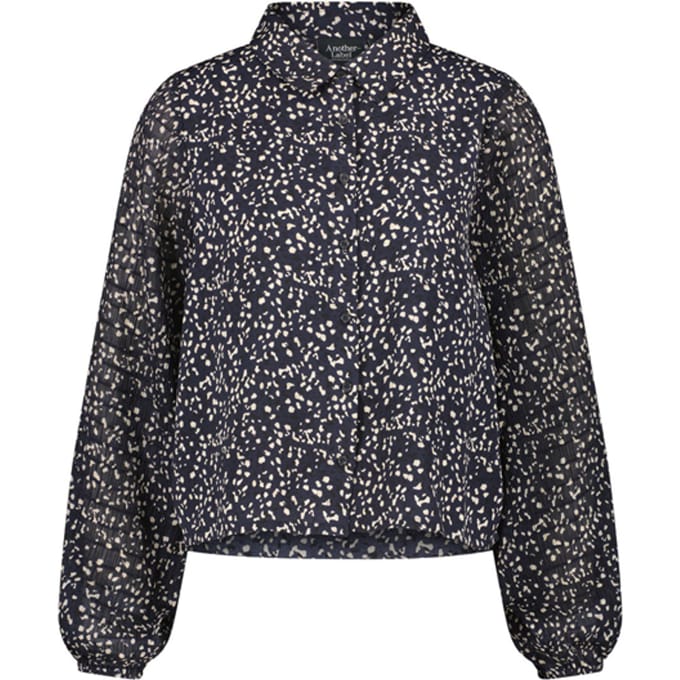 Another Label Macy Dot Shirt L/s Night Sky Dot Taglia: XS | Magliette intime Outlet | Donna | Nero