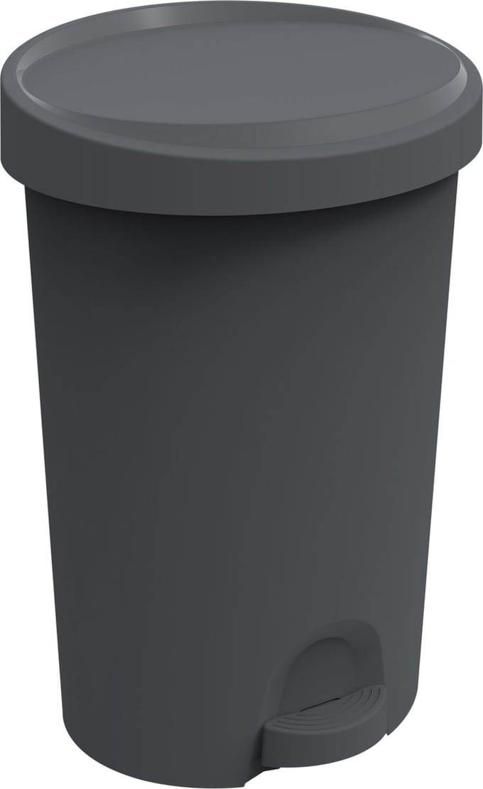 Power Tower Stepy bin pedaalemmer 27 ltr voor zak 30 ltr antraciet