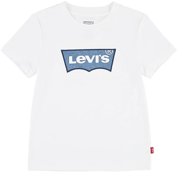 Levi´s ® Kids My First Batwing T-shirt Met Korte Mouwen Wit 14 Years Jongens