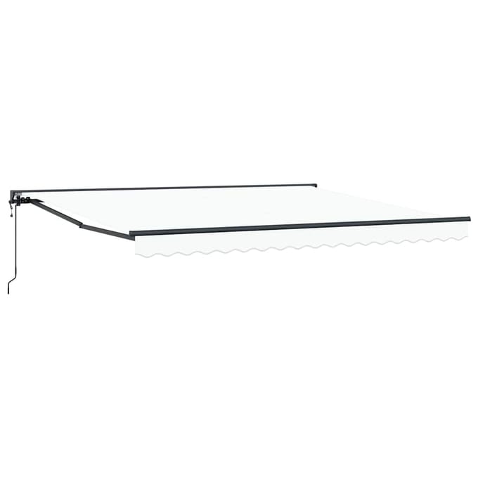 vidaXL - Zonnescherm - Frame - Wit - 400 - × - 300 - cm - Polyester - met - PU-coating
