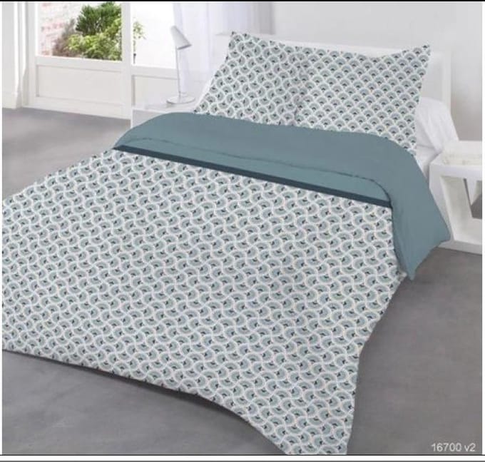 2-Persoonsdekbedovertrek Bleu 240x220 cm met 2 kussenslopen 65x65