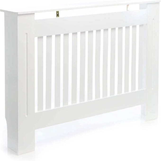 Florixa® Radiatorbekleding - Radiatoromkasting - Radiatorombouw - Wit - ‎19cm x 112cm x 82cm