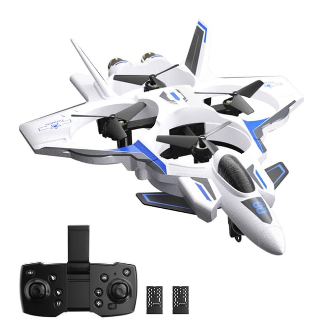 Afstandsbedieningsvliegtuig, 2,4 GHz 8K HD Headless EPP-afstandsbedieningsvliegtuig met hoogtebehoudgebaar 2 Battery Without Camera