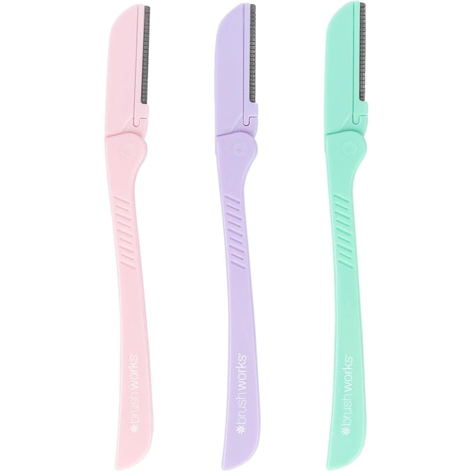 brushworks Precision Eyebrow Razors 3 st