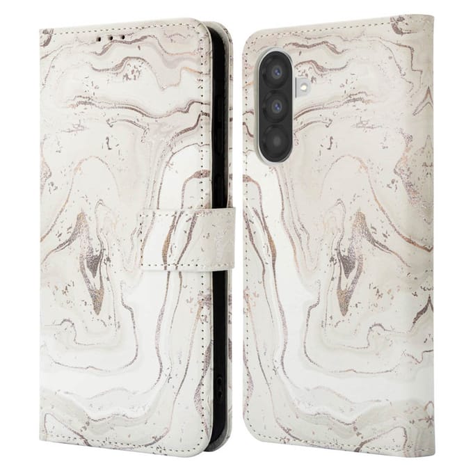 imoshion Hoesje - Geschikt voor Samsung Galaxy A26 - Design Bookcase smartphone - Sandy Marble