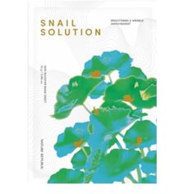 Masque en tissu Nature Republic Snail Solution Skin Booster (10 feuilles) blue