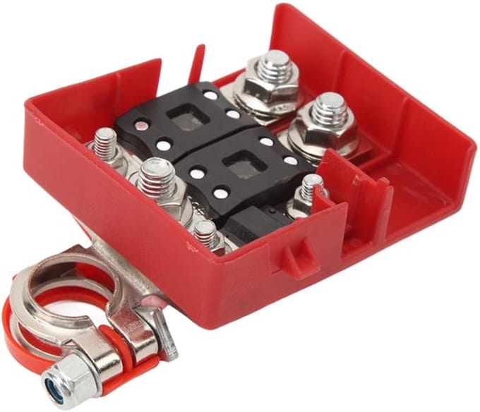 Allecto - Battery Terminal Connector - Fuse Box - 32V 400A - Dual