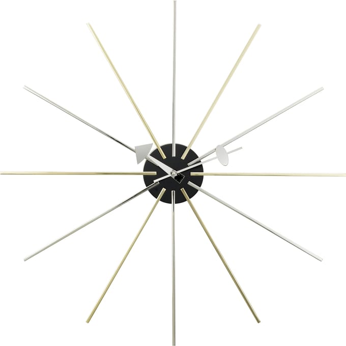 Vitra - Star wandklok - zilver