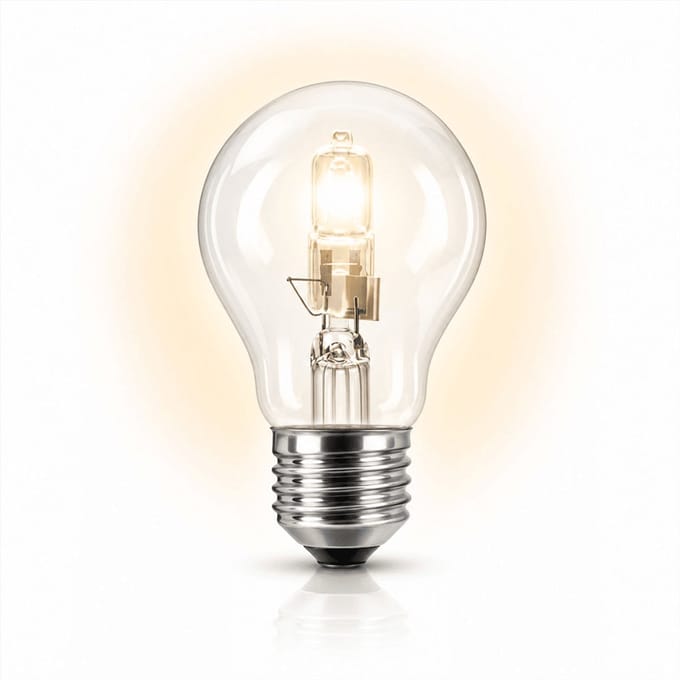 1x Peertje Halogeenlamp E27 - 100W - Warm Wit Licht (2700K) - 1900 lm - 2 jaar - Dimbaar