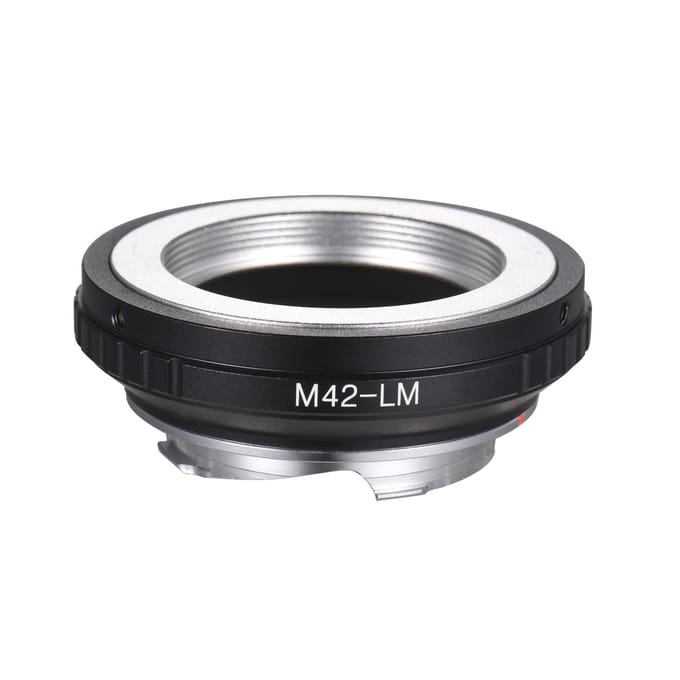 Andoer M42 -LM Camera Lens Adapter Ring Vervanging voor M42 Schroef Mount Lens naar Leica Camera M240 zwart