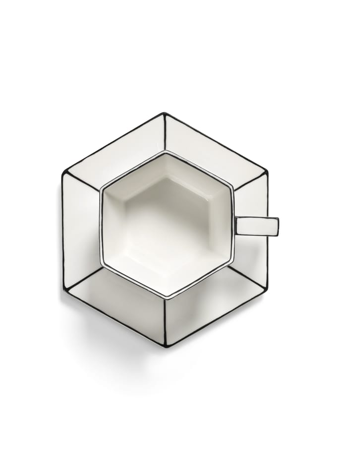 Serax Carte Blanche By A.Philips Cappuccino Kop En Schotel Set Van 2