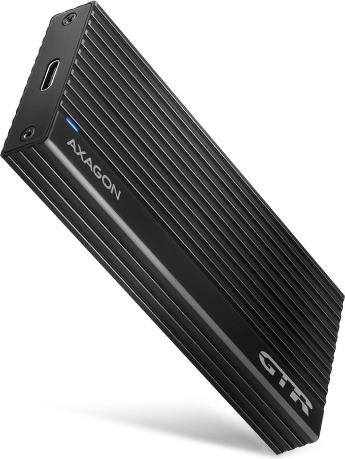 AXAGON EEM2-GTR USB-C 3.2 Gen2 - M.2 NVMe SSD THIN RIB 42-80mm box *USBCM *USBCF *M.2