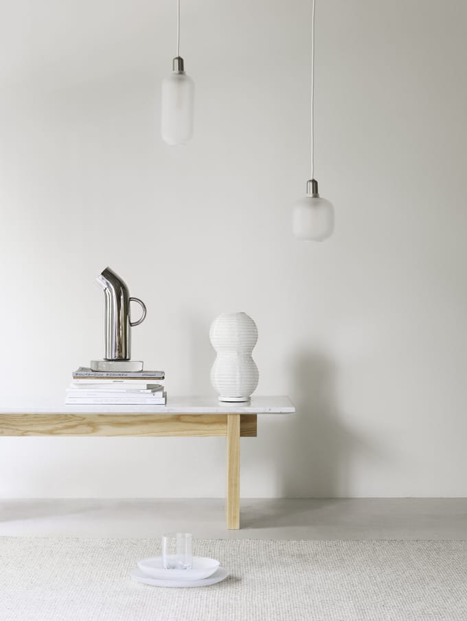 Normann Copenhagen - Puff TafellampTwist - wit