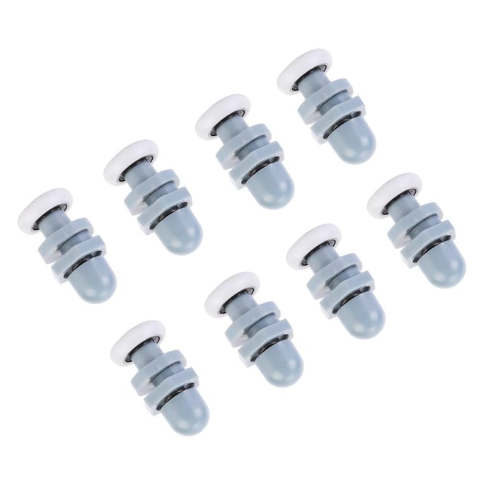 8 stuks Duurzaam Plastic Schuifroller Rail Deurwiel Badkamer Glazen Deur 20mm / 0.79in